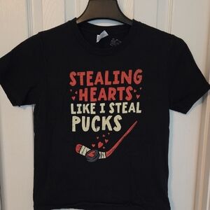 Hockey Valentine's Day Kids T-shirt